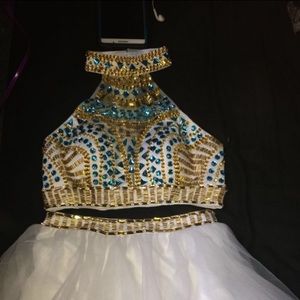 Two piece Rachel Allen homecoming dress